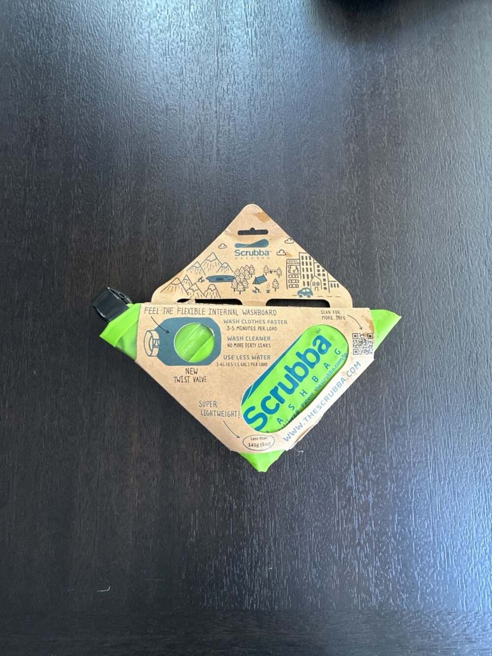 Scrubba Outdoor Wash Bag for Camping and Travel, Portable and Compact.